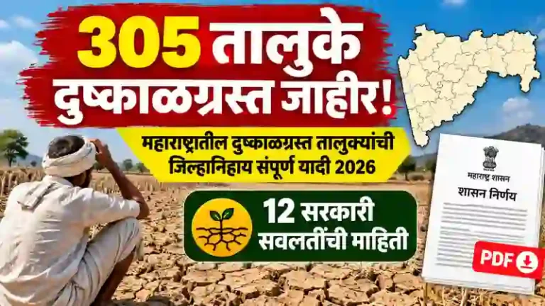 दुष्काळग्रस्त तालुक्यांची यादी