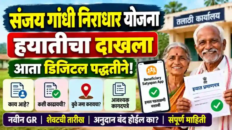 Sanjay Gandhi Niradhar Yojana Hayaticha Dakhala