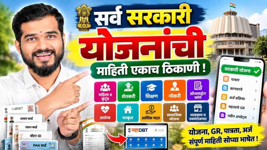 मराठी कॉर्नर — सर्व सरकारी योजनांची माहिती एकाच ठिकाणी